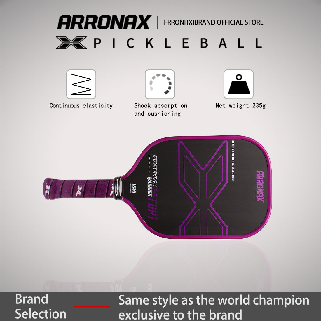 Warrior X Top 1 Pickleball Balanced Paddle (16mm)