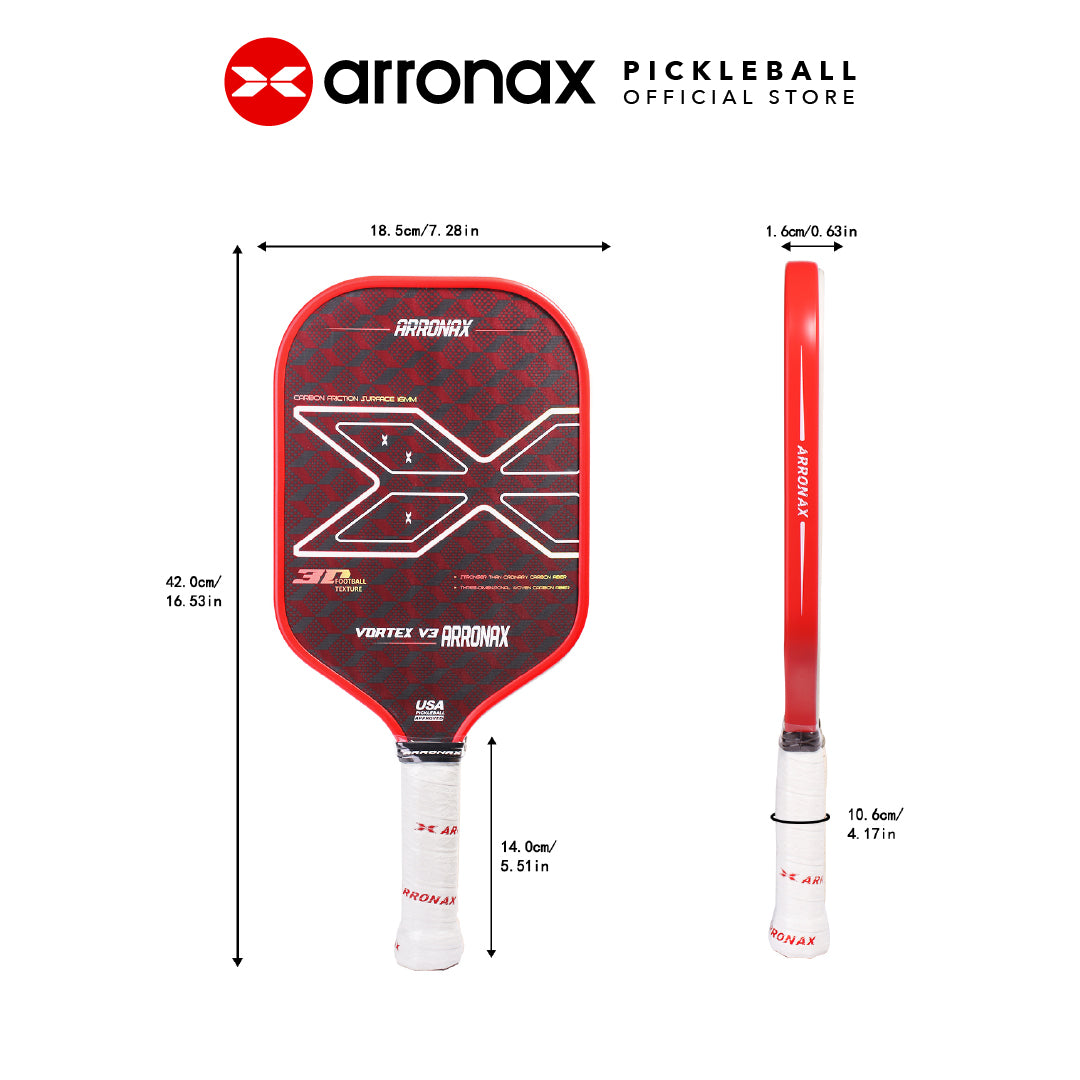 ARRONAX Vortex V3 advanced composite pickleball paddle_7