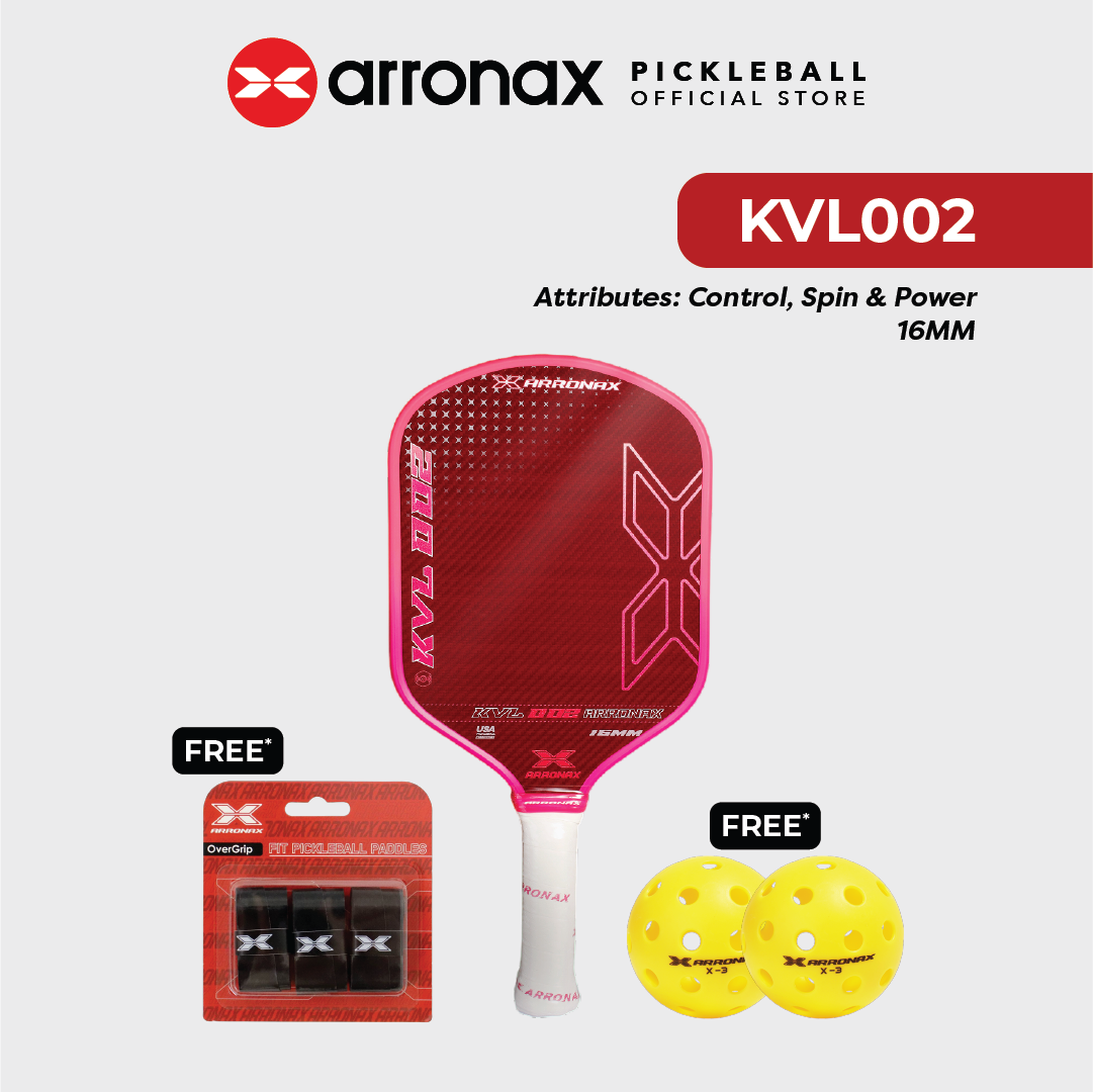 ARRONAX KVL002 Upgraded Premium Kevlar Pickleball Paddle (16mm)