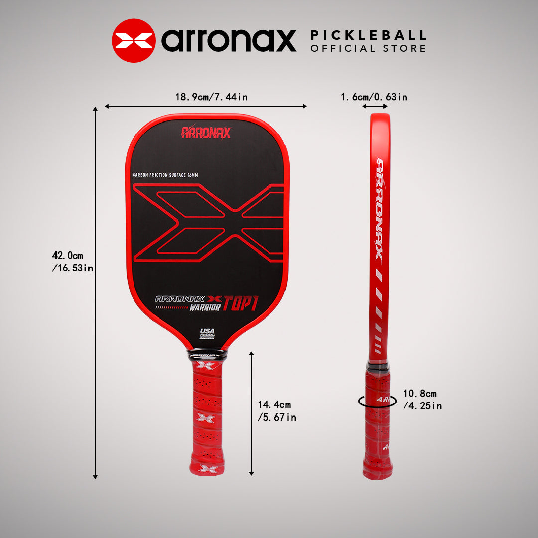 Warrior X Top 1 Pickleball Balanced Paddle (16mm)