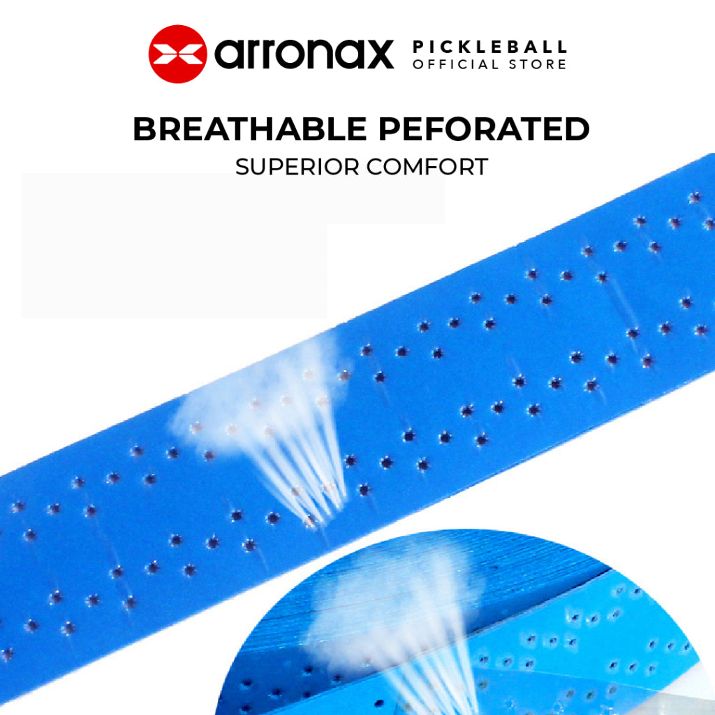 Arronax Premium PU Leather Pickleball Grip Sweat-Absorbing Non-Slip Ribbed for Superior Comfort