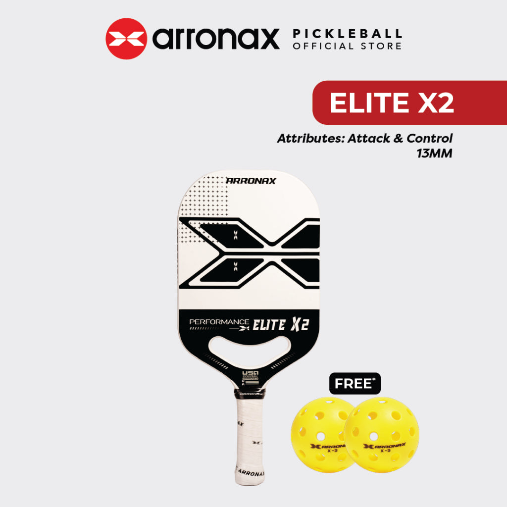 ARRONAX Elite X2 Carbon Traction Pickleball Paddle (13mm)