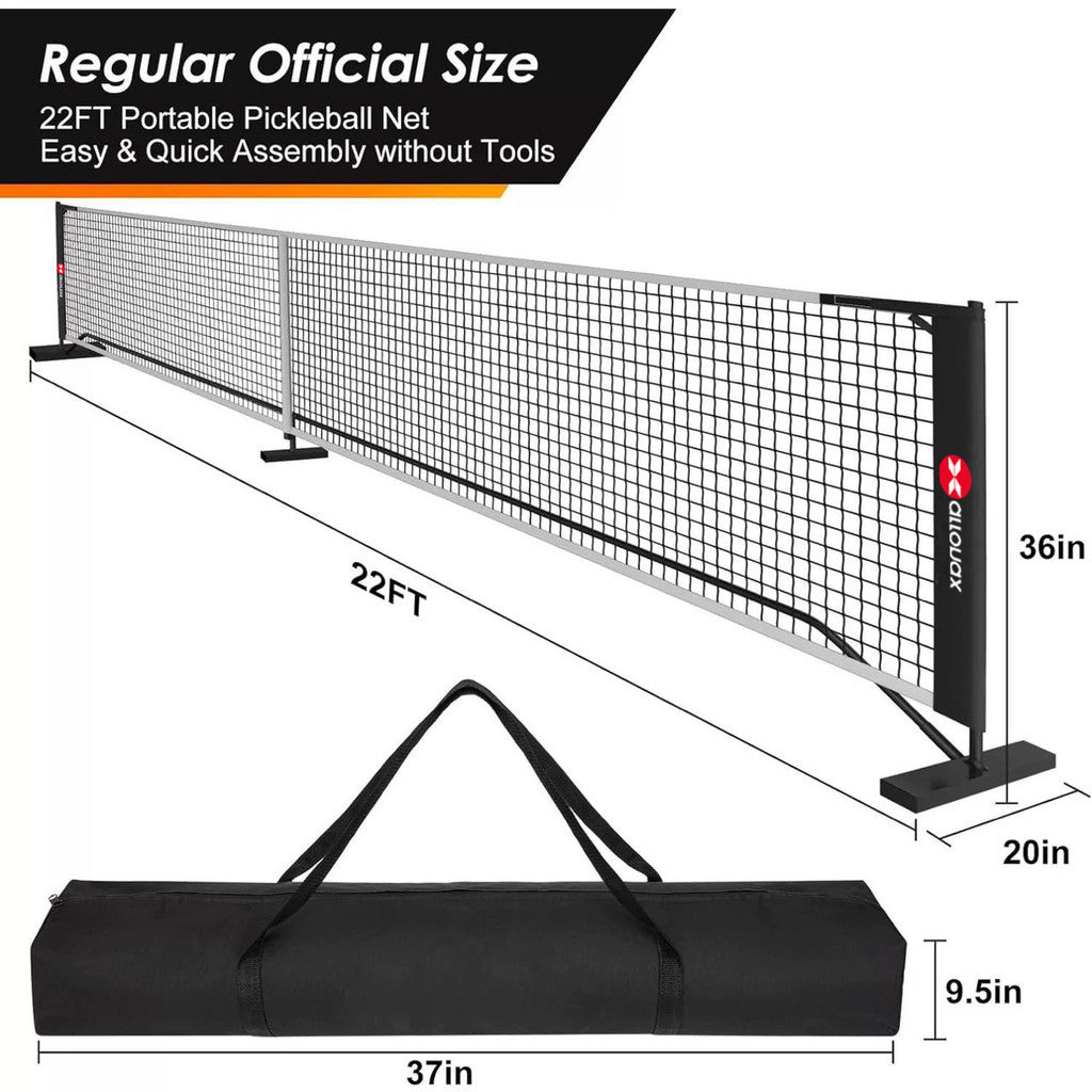 Arronax Outdoor Pickleball Net Portable & Movable Pickleball Net for Training and Competitive Play