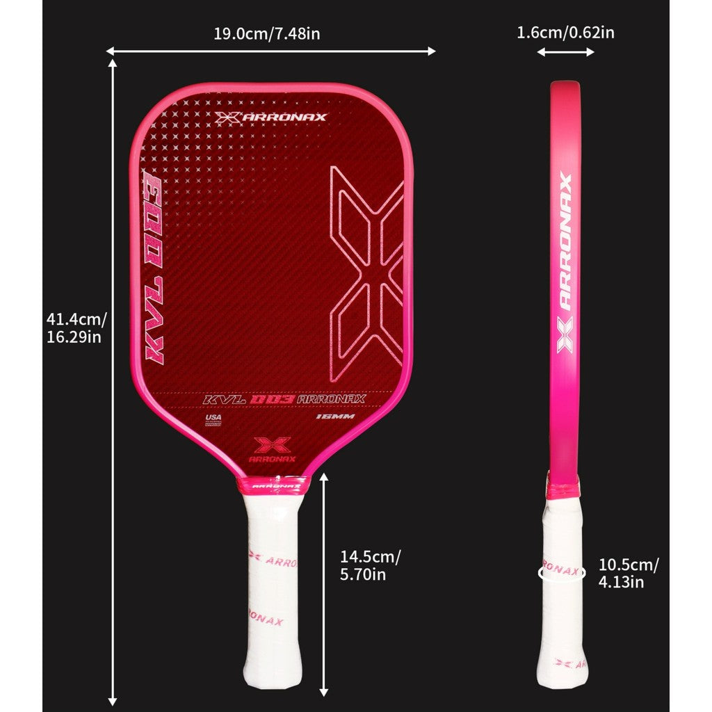 ARRONAX KVL002 Upgraded Premium Kevlar Pickleball Paddle (16mm)