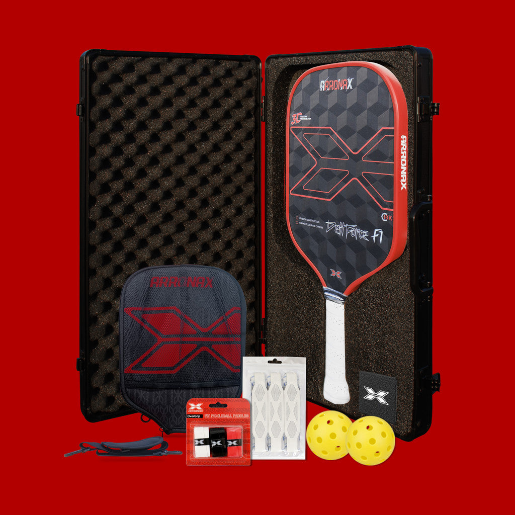 ARRONAX DETTFOREC F1 18K Carbon Fiber Control & Power Pickleball Paddle (16mm)